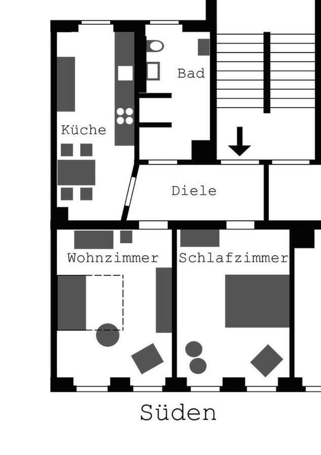 Schoener Wohnen Im Denkmal - Grosszuegig Geschnitten, Kostenfreies Wlan Leipzig Buitenkant foto